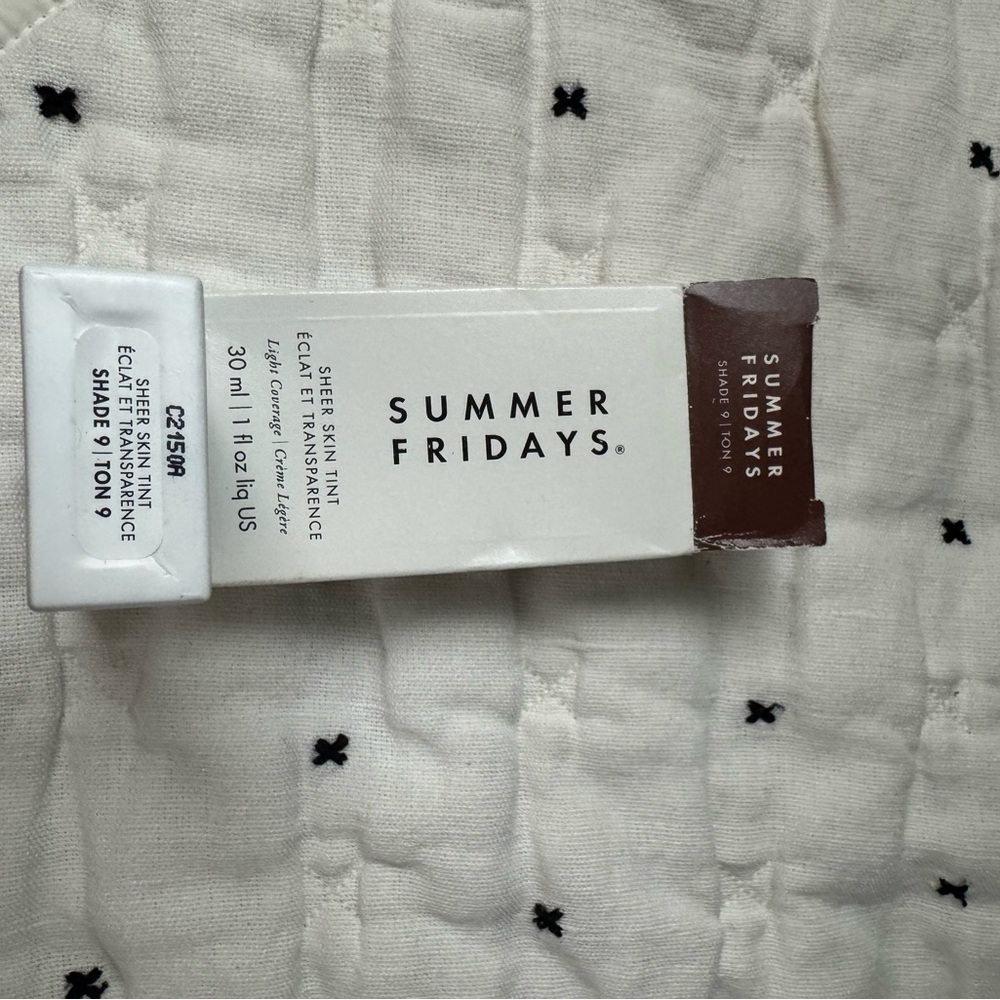 BNIB Summer Fridays Sheet Skin Tint SHADE 9